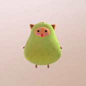 Mi proyecto del curso: Creación de personajes kawaii en 3D con Blender . Traditional illustration, Character Design, Digital Illustration, 3D Modeling, and Manga project by victoriaocarrara - 07.26.2022