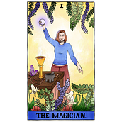 Buffy the Vampire Slayer Tarot Series - Willow. Traditional illustration, and Digital Illustration project by Taz Graham - 07.30.2022