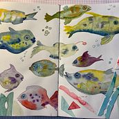 Mein Kursprojekt: Kreatives Sketching mit Aquarell für Anfänger. Un proyecto de Ilustración tradicional, Bocetado, Creatividad, Dibujo, Pintura a la acuarela y Sketchbook de Margitta Schumann - 30.07.2022