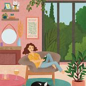 Plant mama Ein Projekt aus dem Bereich Traditionelle Illustration, Zeichnung, Digitale Illustration und Digitale Zeichnung von luciegrandjean - 30.07.2022