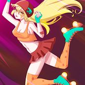 Cheetara Roller Derby (Fanart) . Ilustrație tradițională de Cuauhtémoc Contreras Naranjo - 01.29.2022