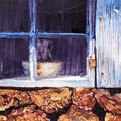 Window in a Cottage. Traditional illustration, Fine Arts, Painting, and Watercolor Painting project by evieknight3 - 07.31.2022