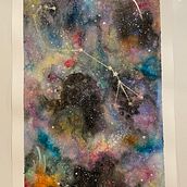 Mi proyecto del curso: Técnicas modernas de acuarela "Escorpio". Traditional illustration, Fine Arts, Painting, and Watercolor Painting project by Maria Fernanda Avaria - 07.31.2022