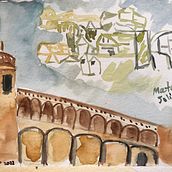 Viaje a Denia. Een project van Aquarelschilderen van Alicia Cabacas - 22.07.2022