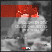 Madmen Lucky Strike Poster. Un projet de Design , Cinéma, vidéo et télévision , et Publicité de Roberta Vacca - 16.01.2022