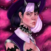 Mi proyecto del curso: Pintura digital de personajes. Un progetto di Character design, Illustrazione digitale, Disegno digitale e Pittura digitale di eddluna616 - 28.07.2022