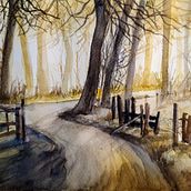 Mi proyecto del curso: Paisajes naturales en acuarela. Fine Arts, Painting, Watercolor Painting, Artistic Drawing, and Portrait Drawing project by Guillermo Milone - 08.02.2022