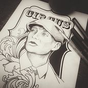 Mein Kursprojekt: Blackwork Tattoodesign. Traditional illustration, Digital Illustration, and Tattoo Design project by Theresa Heinzelmann - 08.01.2022