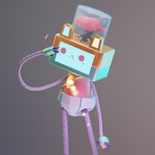 Mi proyecto del curso: Creación de personajes kawaii en 3D con Blender . Un progetto di Illustrazione tradizionale, Character design, Illustrazione digitale, Modellazione 3D, Character design 3D e Creatività di wekkax - 02.08.2022