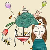 My project for course: Artistic Illustration: Draw from Your Imagination. Traditional illustration, Painting, Creativit, Pencil Drawing, and Drawing project by Giulia Panto - 08.02.2022