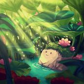 My project for course: Atmospheric Scenes in Procreate: Paint with Color and Light. Projekt z dziedziny Ilustracja c, frowa, Trad, c i jna ilustracja użytkownika Natasha Vorobeva - 02.08.2022