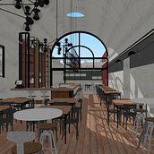 Proyecto: Restaurante Centro Historico de Arequipa - Perú. Een project van Interactief ontwerp, Interieurontwerp,  Interieur, Retailontwerp y Ruimtelijk ontwerp van Gabriel Alarcón Cossio - 02.08.2022