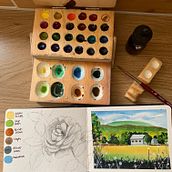 Mi proyecto del curso: Cuaderno de viaje en acuarela. Traditional illustration, Watercolor Painting, Architectural Illustration, and Sketchbook project by Gabilú Fonseca - 08.02.2022
