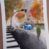Paisajes urbanos en acuarela Ein Projekt aus dem Bereich Bildende Künste, Aquarellmalerei und Architektonische Illustration von Brenda Santos - 02.08.2022