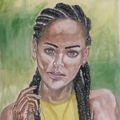 Mi proyecto del curso: Retrato en acuarela a partir de una fotografía. Traditional illustration, Watercolor Painting, and Portrait Drawing project by Javier Sarkar - 08.03.2022