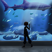 acuario. Traditional illustration project by Jessica Abarca - 03.09.2022