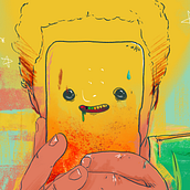 Selfie Time. Traditional illustration project by Camilo Fontalvo Ospino - 03.05.2021
