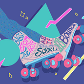 90s Blast from the Past : Retro Hand-Lettering: Embracing Imperfections. Un proyecto de Ilustración tradicional, Lettering, Ilustración digital, Lettering digital, H y lettering de Natalie Kaplani - 29.09.2022