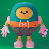 Mi proyecto del curso: Creación de personajes kawaii en 3D con Blender . Traditional illustration, Character Design, Digital Illustration, 3D Modeling, and Manga project by pereida_rios - 08.01.2022