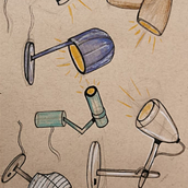My project for course: Technical Drawing Techniques for 3D Representation Ein Projekt aus dem Bereich Industriedesign, Produktdesign, Skizzenentwurf, Zeichnung, Realistische Zeichnung und Illustration mit Tinte von Esra Dajouh - 01.08.2022