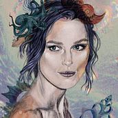 Il mio progetto del corso: Ritratto illustrato con Procreate. Un progetto di Illustrazione tradizionale, Illustrazione digitale e Disegno di ritratti di salasandra72 - 03.08.2022