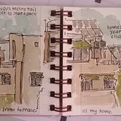 My project for course: Urban Sketching: Express Your World in a New Perspective. Traditional illustration, Sketching, Drawing, Watercolor Painting, Architectural Illustration, and Sketchbook project by Vatsal Shukla - 08.03.2022