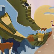 Alpacas Everywhere. Traditional illustration, Graphic Design, Vector Illustration, and Digital Illustration project by Dani - 08.03.2022