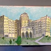 My project for course: Expressive Architectural Sketching with Colored Markers. Sketching, Drawing, Architectural Illustration, Sketchbook & Ink Illustration project by achi2480 - 08.03.2022