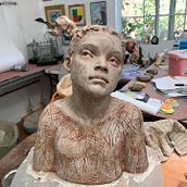 My project for course: Introduction to Clay Figurative Sculpture. Fine Arts project by ksmith1231 - 08.02.2022