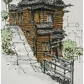 My project for course: Expressive Architectural Sketching with Colored Markers. Sketching, Drawing, Architectural Illustration, Sketchbook & Ink Illustration project by Paul Bautista - 08.04.2022