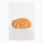 Terracotta Meubel met tafel en opbergruimte schaalmodel kleurmenging klei. Furniture Design, Making, Sculpture, and Product Design project by iamiam - 08.04.2022