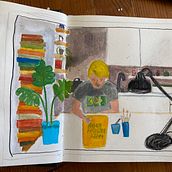 Mein Kursprojekt: Das Skizzenbuch als Erkundungsreise: Finde deinen Zeichenstil. Un progetto di Illustrazione tradizionale, Bozzetti, Creatività, Disegno, Pittura ad acquerello, Sketchbook e Pittura gouache di richterjenny - 01.08.2022