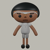 Mi proyecto del curso: Creación de personajes kawaii en 3D con Blender . Traditional illustration, Character Design, Digital Illustration, 3D Modeling, and Manga project by Jhonatan Damián Godoy Mendieta - 06.09.2022