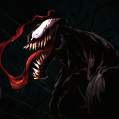 Venom Agressive (Spider-man). Traditional illustration, Character Design, Digital Illustration, and Comic project by Weslei Pereira - 06.21.2021