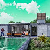 Mi proyecto del curso: Ilustración digital de proyectos arquitectónicos. Architecture, L, scape Architecture, Digital Illustration, Digital Architecture, and Architectural Illustration project by Jordan Elenilson Cruz Solis - 08.03.2022