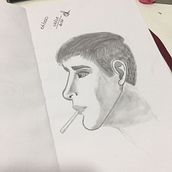 Meu projeto do curso: Caderno de retratos: explore o rosto humano. Sketching, Drawing, Portrait Drawing, Artistic Drawing, and Sketchbook project by andressa_als - 08.04.2022