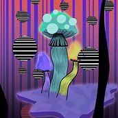 Paddenstoelen. Projekt z dziedziny Trad, c, jna ilustracja, Ilustracja c, frowa, R, sunek c i frow użytkownika Rianne Mulder - 05.08.2022