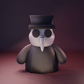 My project for course: Kawaii Character Creation in 3D with Blender . Un projet de Illustration traditionnelle, Conception de personnages, Illustration numérique, Modélisation 3D , et Manga de Charlotte Jones - 05.08.2022