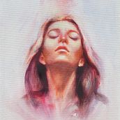 My project for course: Experimental Portraiture: Fusing Oil, Acrylic, and Spray Paint. Fine Arts, Painting, Acr, lic Painting, and Oil Painting project by Josefina Zorrilla - 08.06.2022