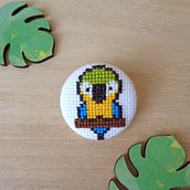 Broche em ponto cruz. Projekt z dziedziny Craft i  Haft użytkownika camilamhs - 06.08.2022
