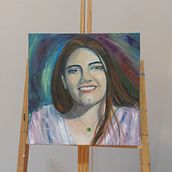 Meu projeto do curso: Retratos contemporâneos a óleo. Ilustração tradicional, Artes plásticas, Pintura, e Pintura a óleo projeto de Luísa Pizzuto Zaqueu - 07.09.2022