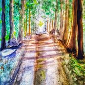 Mi proyecto del curso: Paisajes naturales en acuarela. Fine Arts, Painting, and Watercolor Painting project by Lorena Rueda - 08.06.2022