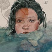 My project for course: Illustrated Portraits with Procreate. Un progetto di Illustrazione tradizionale, Illustrazione vettoriale, Illustrazione digitale e Disegno di ritratti di janabeyshenalieva - 03.08.2022