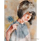 Illustrated Portrait in Watercolor A course by Ana Santos. Un proyecto de Ilustración tradicional, Bellas Artes, Pintura, Dibujo, Pintura a la acuarela, Dibujo de Retrato y Dibujo artístico de Natascha van den Bergh - 23.06.2021