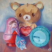 Mi proyecto del curso: Técnicas de pintura contemporánea al óleo. Un proyecto de Bellas Artes, Pintura y Pintura al óleo de Uxue Navidad Ochoa - 06.08.2022