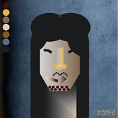 My project for course: Minimalist Geometric Portrait. Un progetto di Illustrazione tradizionale, Character design e Illustrazione vettoriale di e.alvite - 06.08.2022