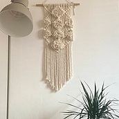 Painel de parede fio de algodão para ambiente interno. Un proyecto de Artesanía de Jacqueline Rodrigues - 26.09.2021