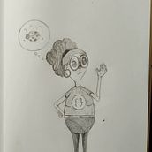 Meu projeto do curso: Introdução à criação de personagens estilo cartoon. Traditional illustration, Character Design, and Drawing project by Van Ribeiro - 08.07.2022