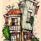 My project for course: Expressive Architectural Sketching with Colored Markers Ein Projekt aus dem Bereich Skizzenentwurf, Zeichnung, Architektonische Illustration, Sketchbook und Illustration mit Tinte von Veselin Trayanov - 03.08.2022