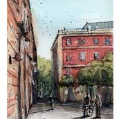 My project for course: Architectural Sketching with Watercolor and Ink. Un projet de Esquisse , Dessin, Aquarelle, Illustration architecturale, Carnet de croquis et Illustration à l'encre de Tim Hsieh - 05.08.2022